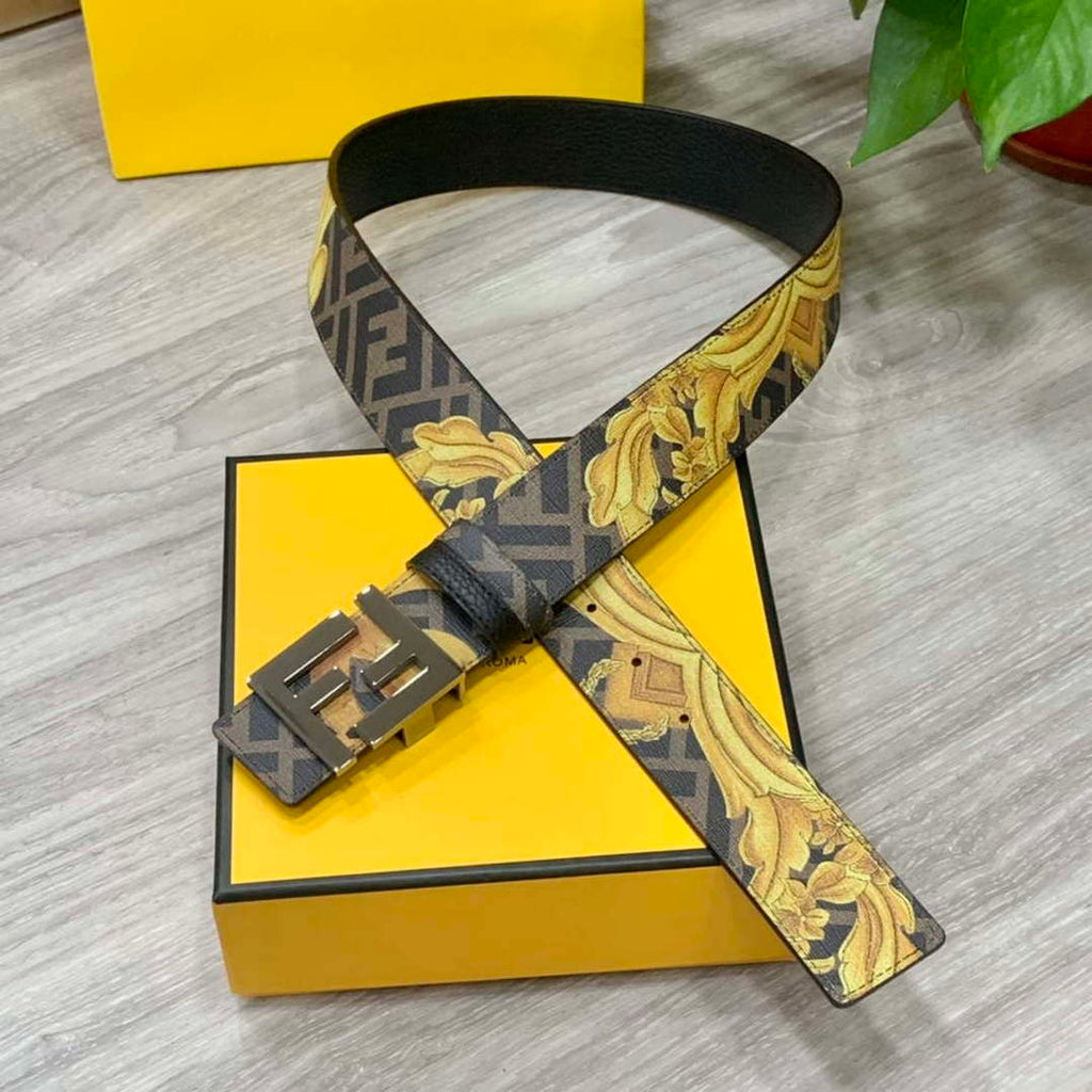 Fendi 7C0424 Belts Designer Calfskin wide 4.0CM F090114
