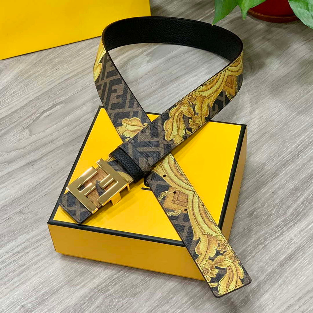 Fendi 7C0424 Belts Designer Calfskin wide 4.0CM F090114