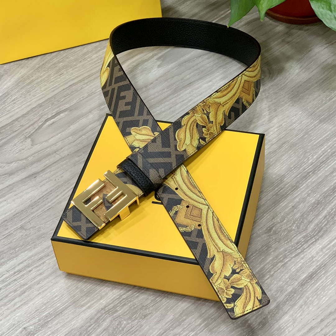 Fendi 7C0424 Belts Designer Calfskin wide 4.0CM F090114