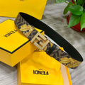 Fendi 7C0424 Belts Designer Calfskin wide 4.0CM F090114