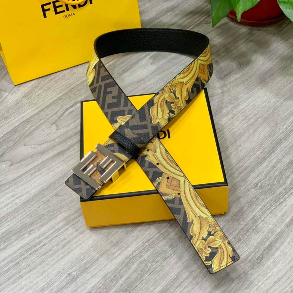 Fendi 7C0424 Belts Designer Calfskin wide 4.0CM F090114