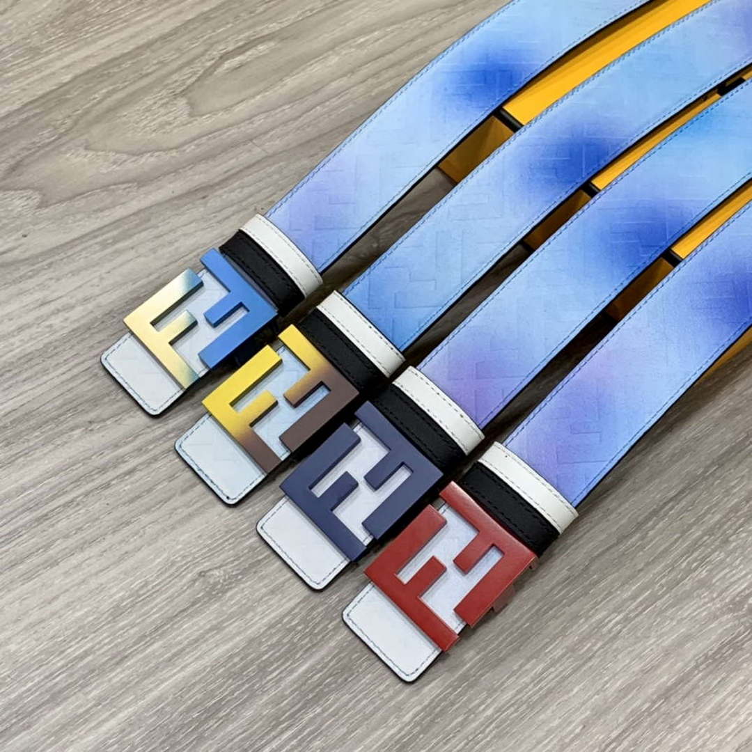 Fendi 7C0424 Belts Designer Calfskin wide 4.0CM F090115