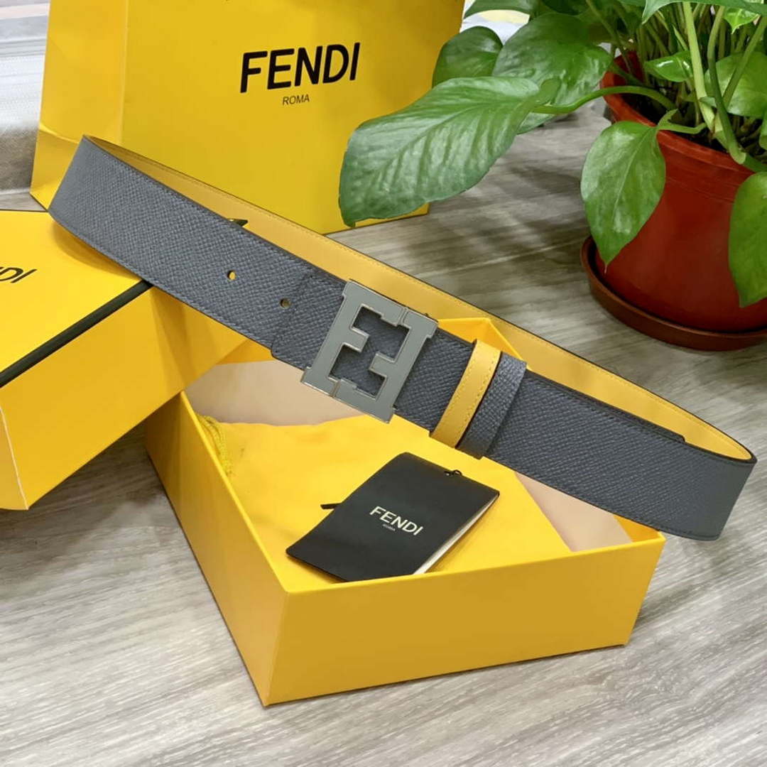 Fendi 7C0424 Belts Designer Calfskin wide 4.0CM F090116