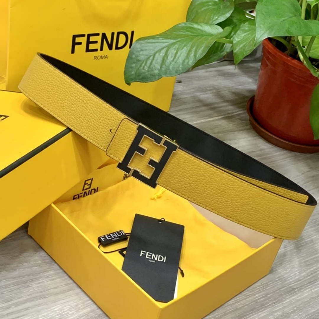 Fendi 7C0424 Belts Designer Calfskin wide 4.0CM F090117