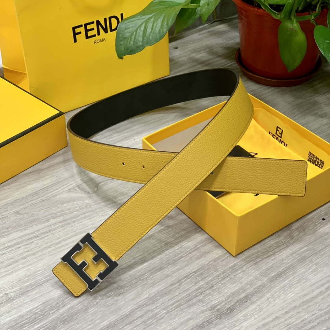 Fendi 7C0424 Belts Designer Calfskin wide 4.0CM F090117