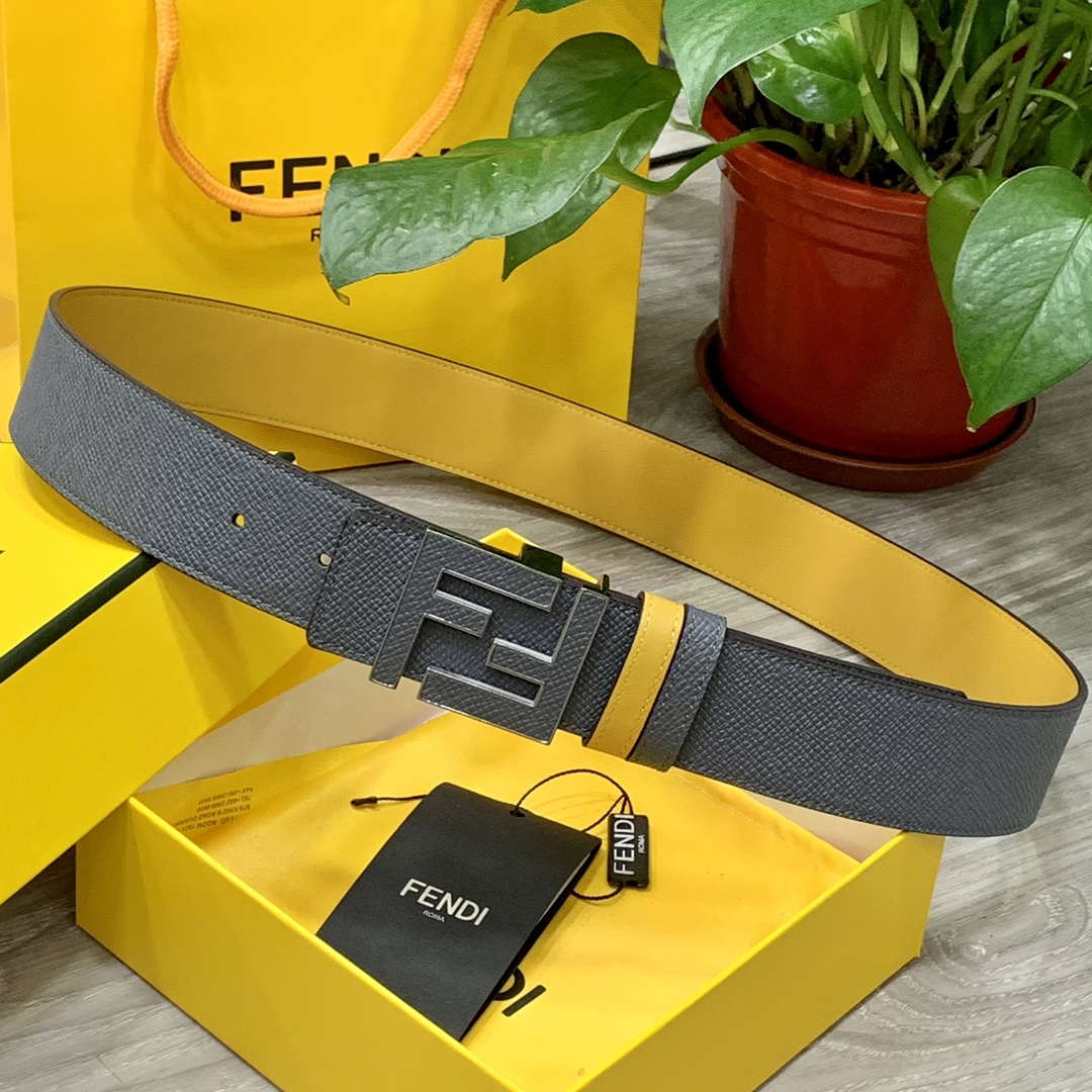 Fendi 7C0424 Belts Designer Calfskin wide 4.0CM F090118