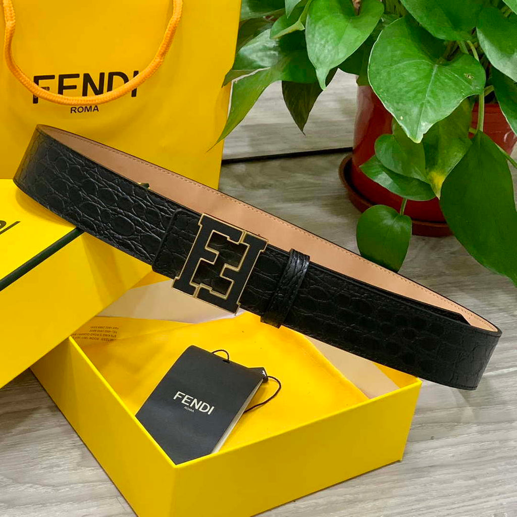 Fendi 7C0424 Belts Designer Calfskin wide 4.0CM F090119