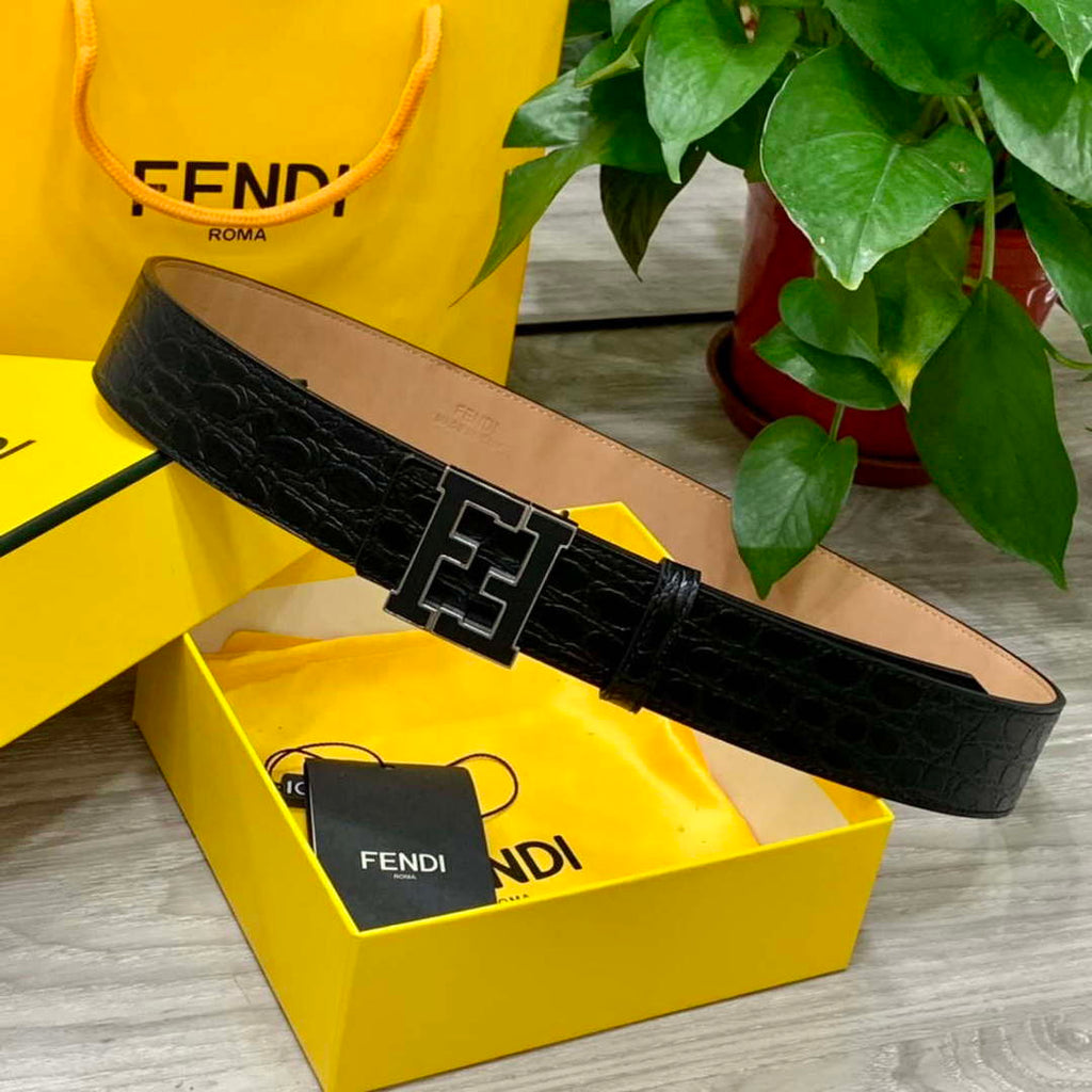 Fendi 7C0424 Belts Designer Calfskin wide 4.0CM F090119