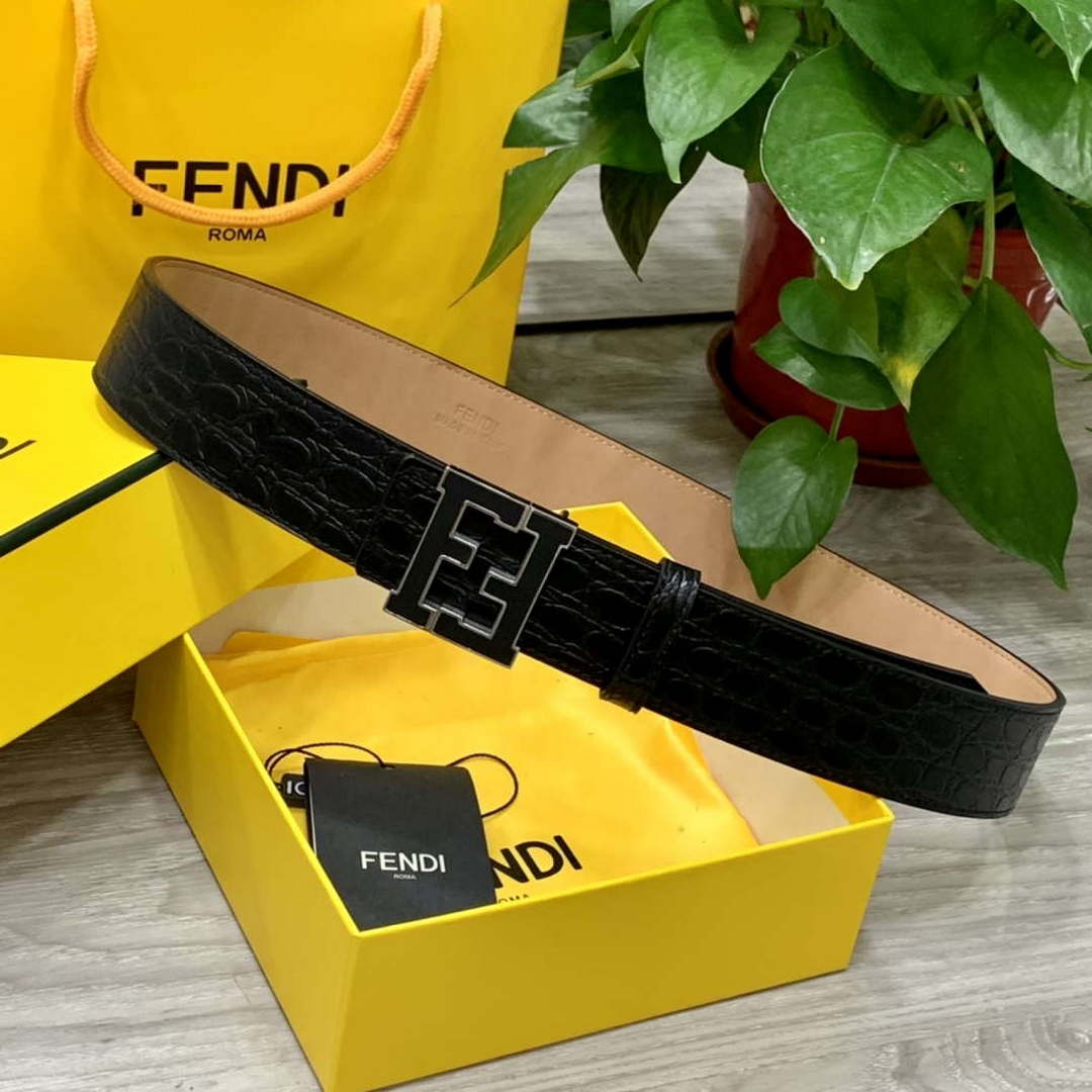 Fendi 7C0424 Belts Designer Calfskin wide 4.0CM F090119