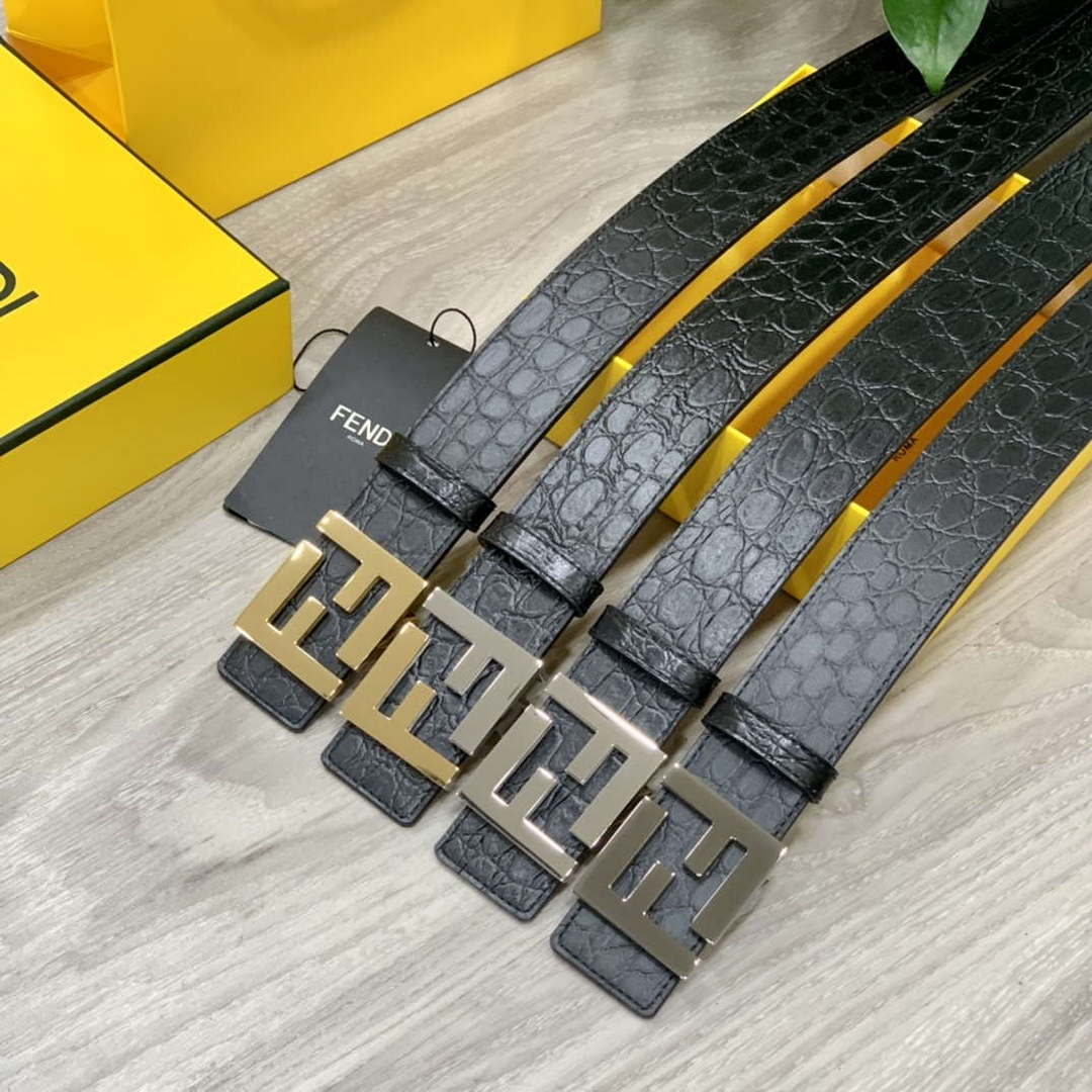 Fendi 7C0424 Belts Designer Calfskin wide 4.0CM F090120