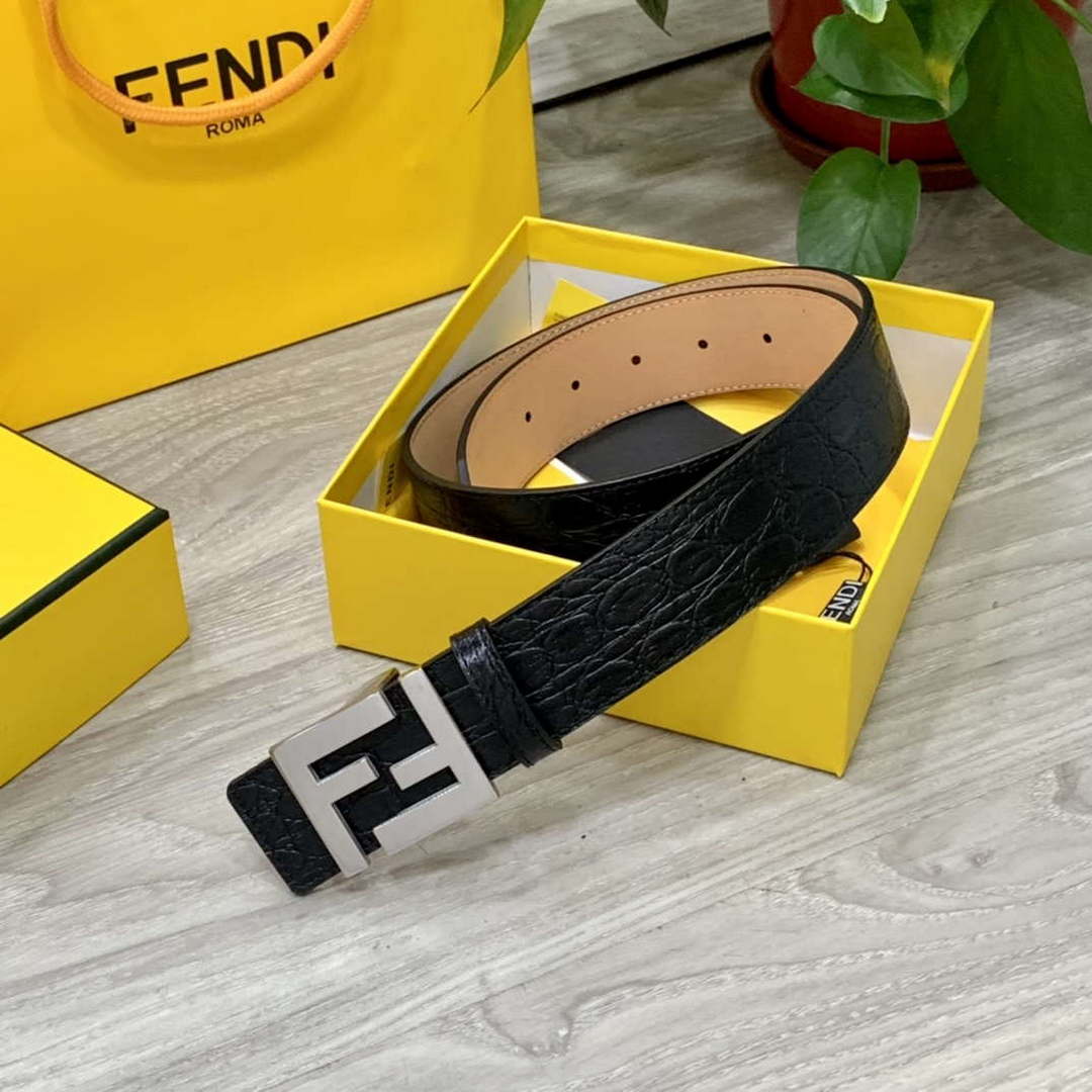 Fendi 7C0424 Belts Designer Calfskin wide 4.0CM F090120