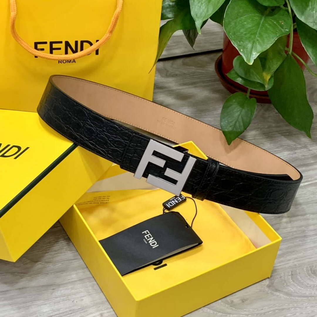Fendi 7C0424 Belts Designer Calfskin wide 4.0CM F090120