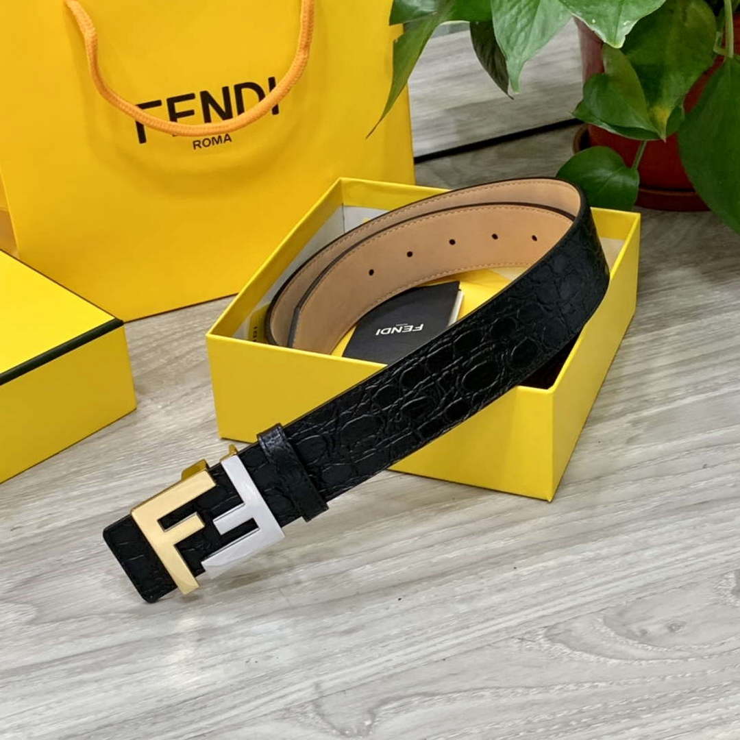 Fendi 7C0424 Belts Designer Calfskin wide 4.0CM F090120