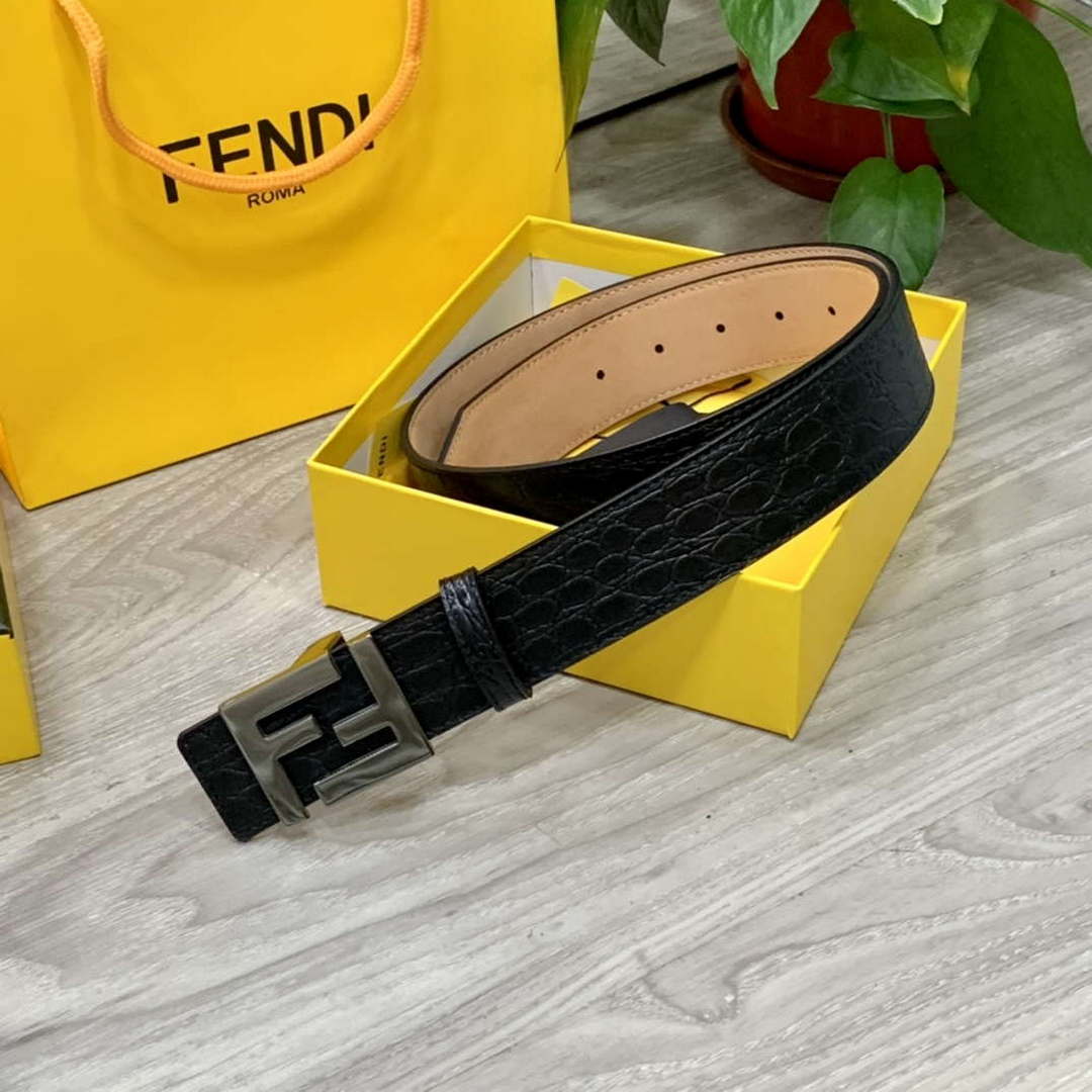 Fendi 7C0424 Belts Designer Calfskin wide 4.0CM F090120