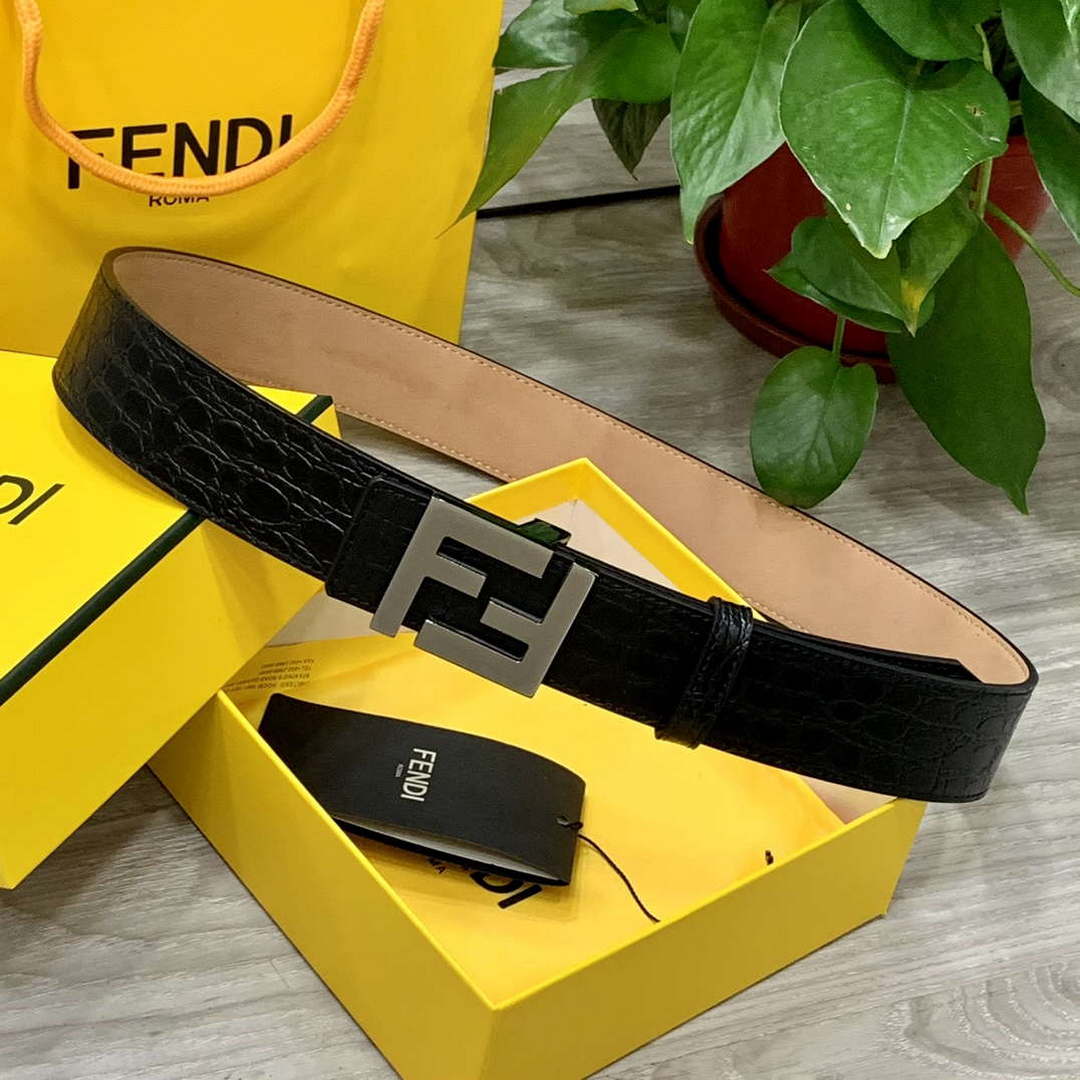 Fendi 7C0424 Belts Designer Calfskin wide 4.0CM F090120