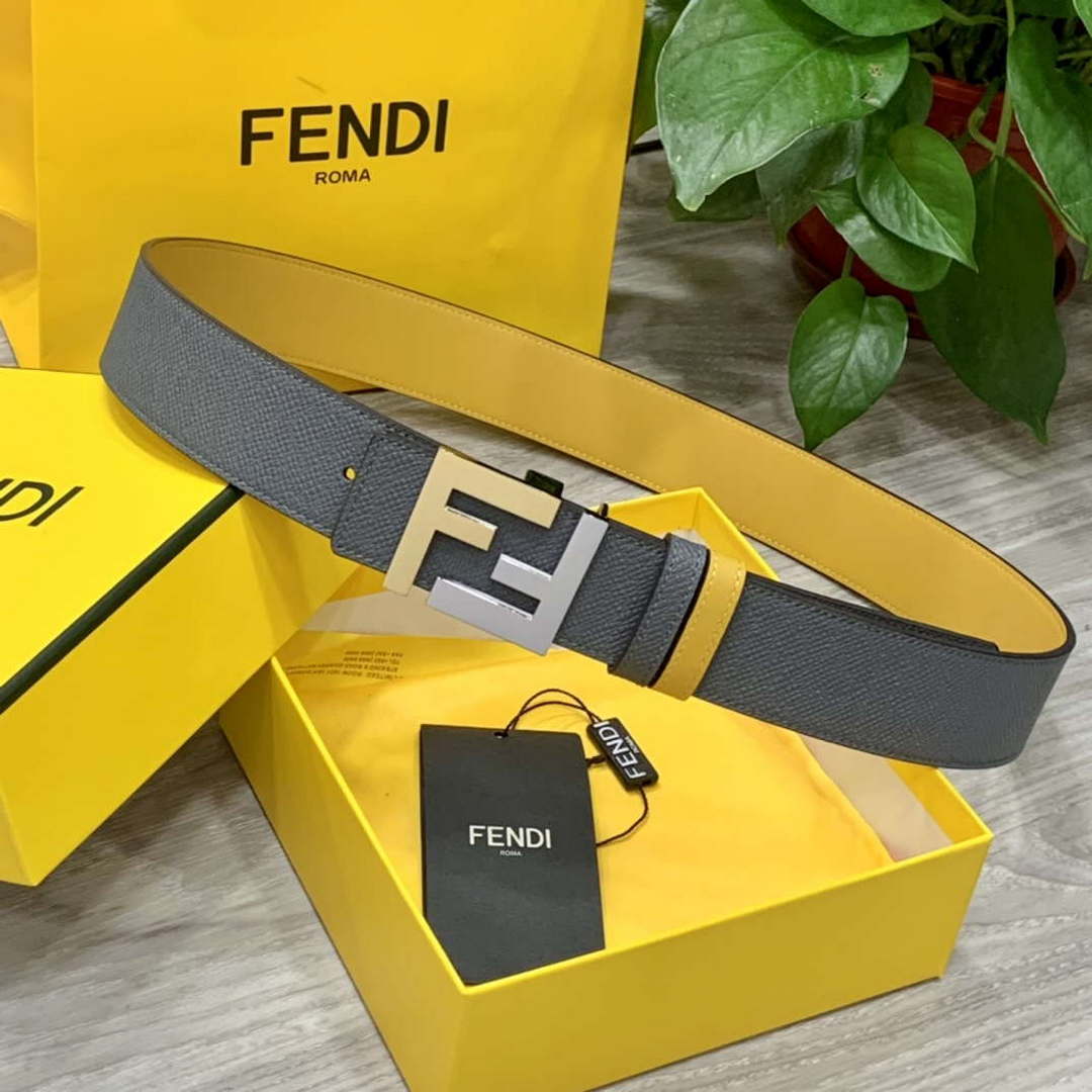 Fendi 7C0424 Belts Designer Calfskin wide 4.0CM F090121