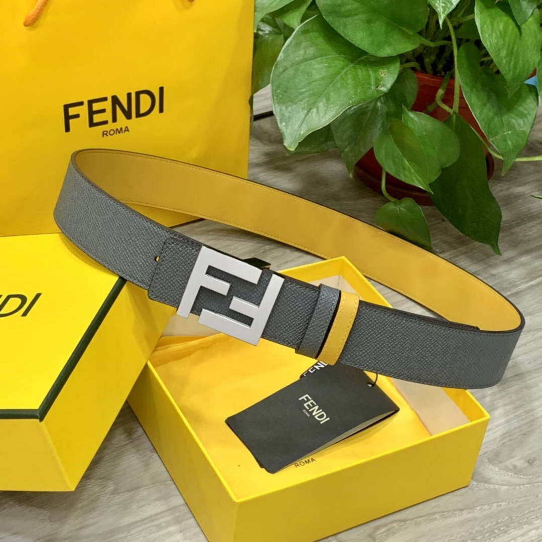 Fendi 7C0424 Belts Designer Calfskin wide 4.0CM F090121