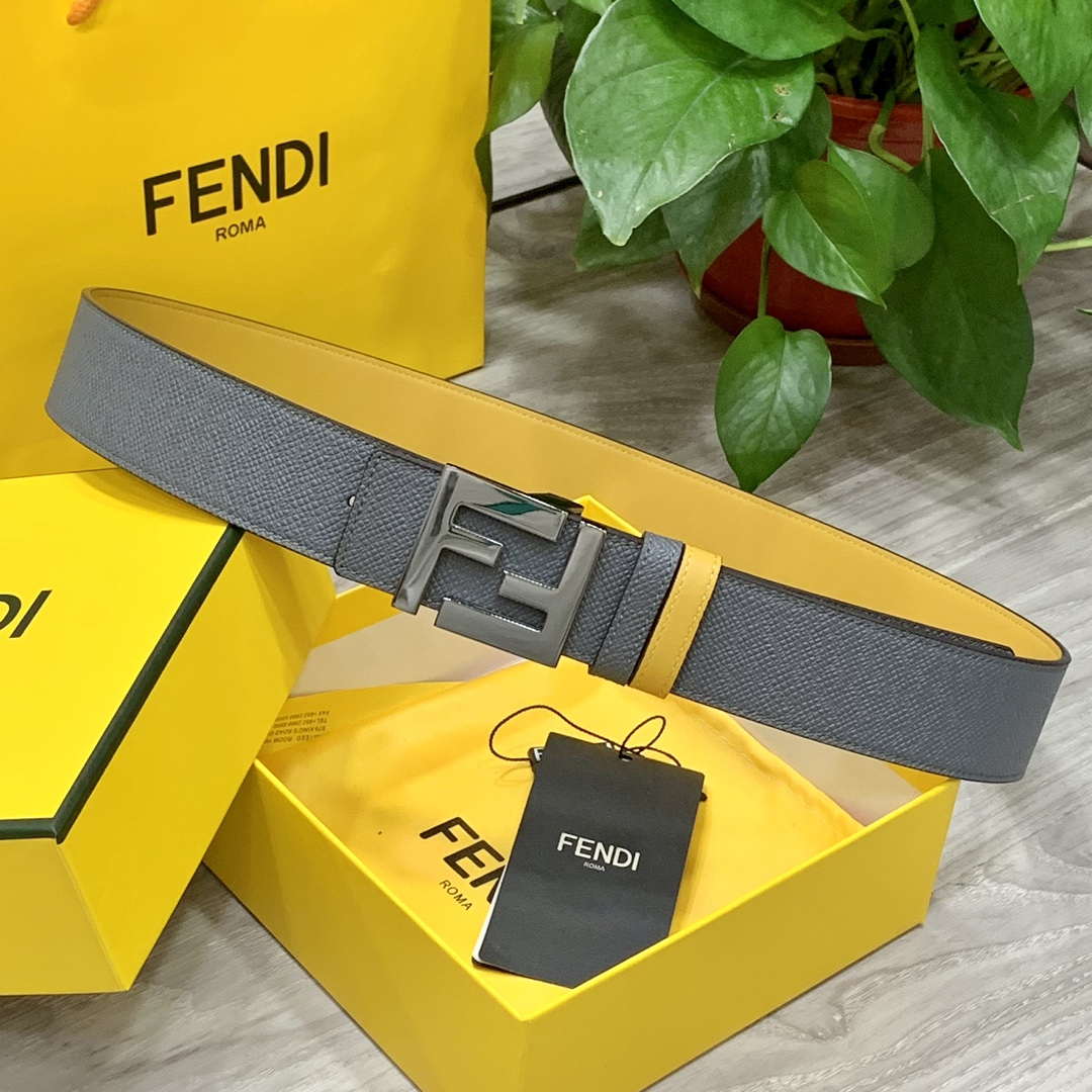 Fendi 7C0424 Belts Designer Calfskin wide 4.0CM F090121