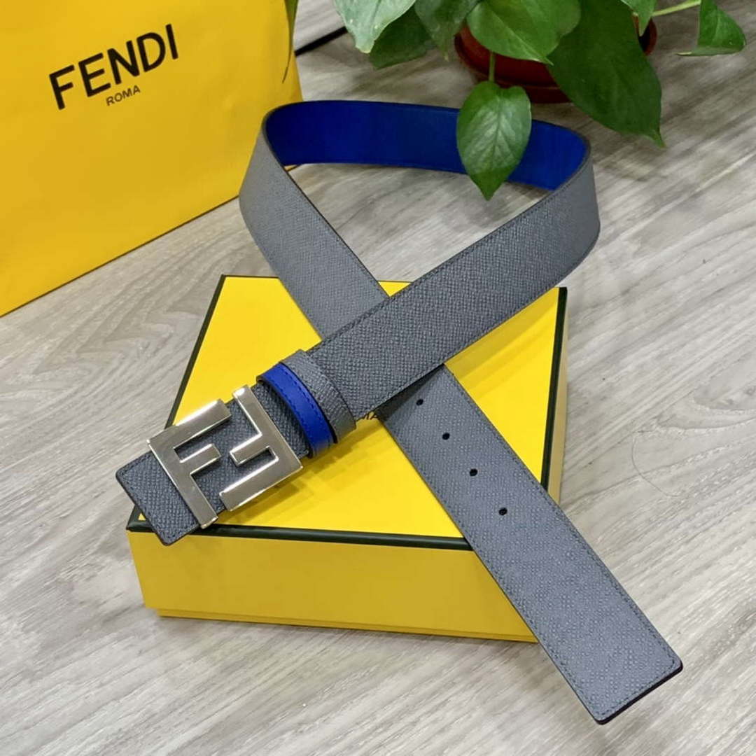 Fendi 7C0424 Belts Designer Calfskin wide 4.0CM F090122 - Gold / 80--(95CM£© - View 1