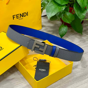 Fendi 7C0424 Belts Designer Calfskin wide 4.0CM F090122 - Gold / 80--(95CM£© - View 9