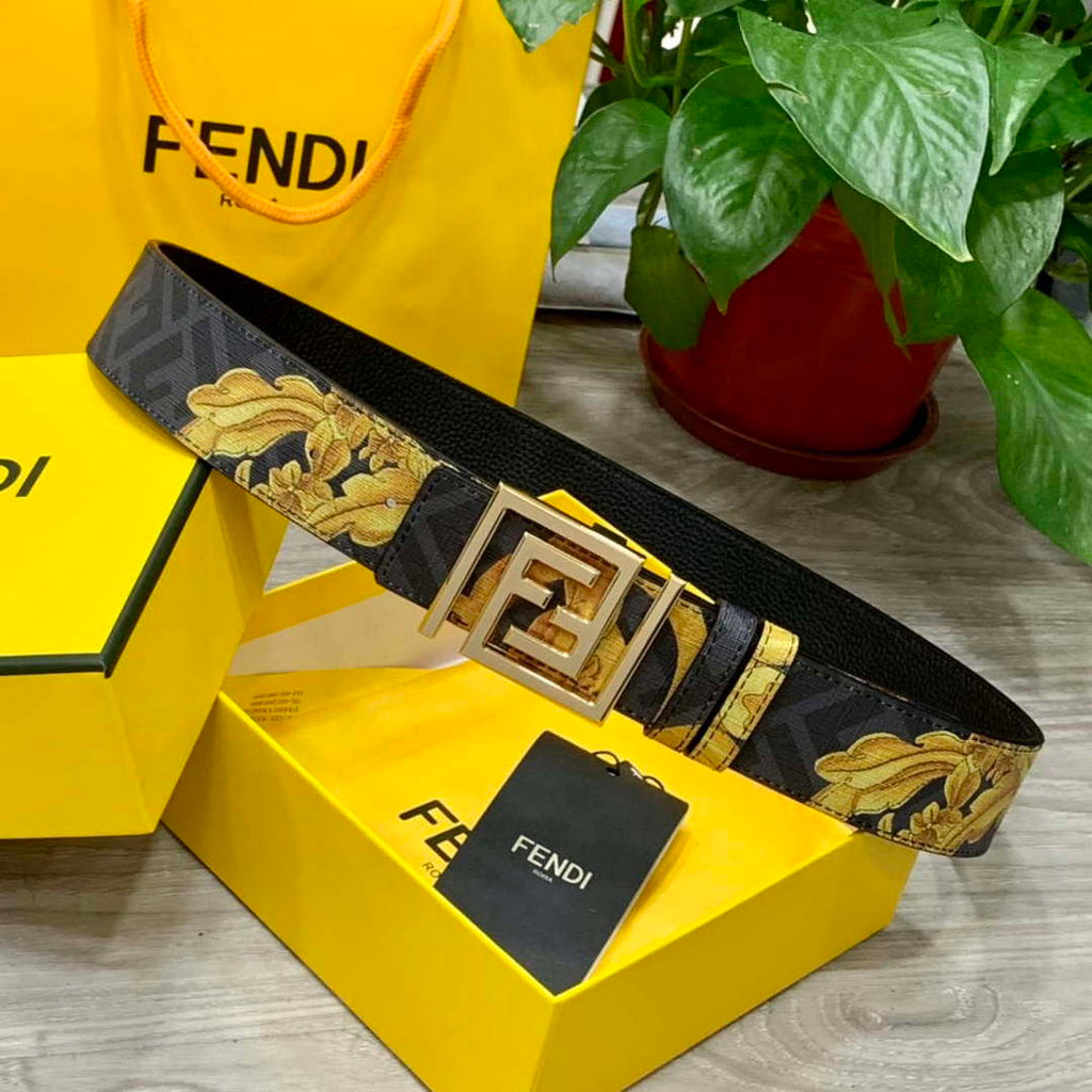Fendi 7C0424 Belts Designer Calfskin wide 4.0CM F090123