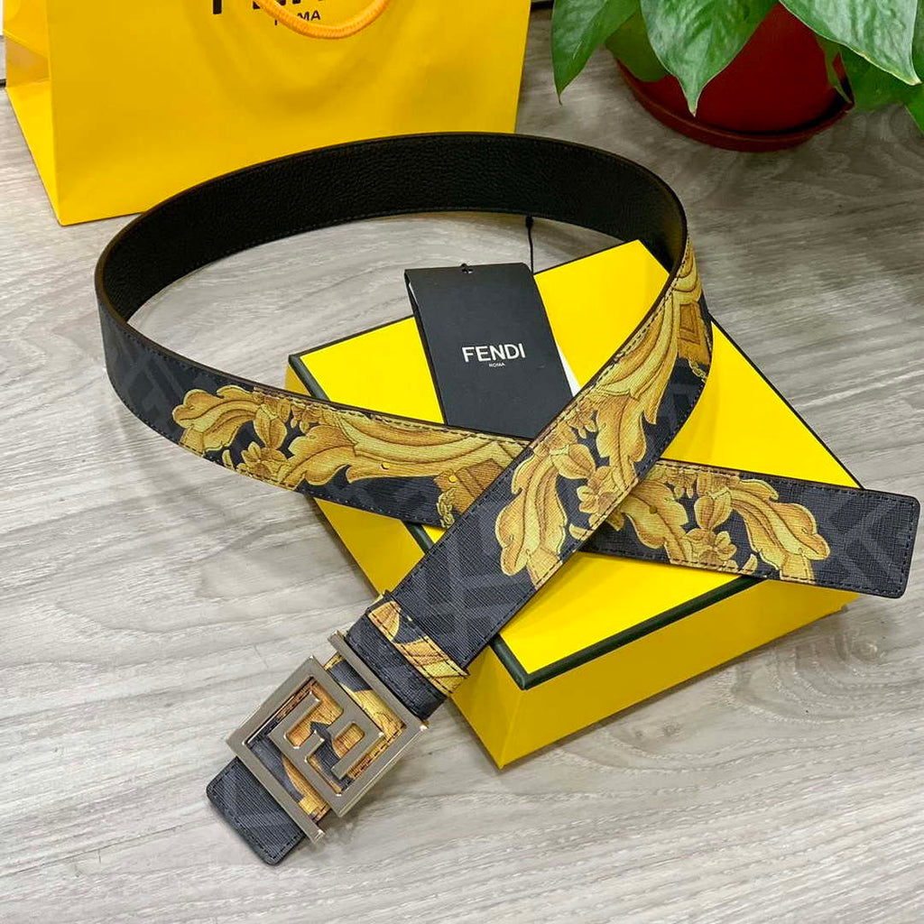 Fendi 7C0424 Belts Designer Calfskin wide 4.0CM F090123