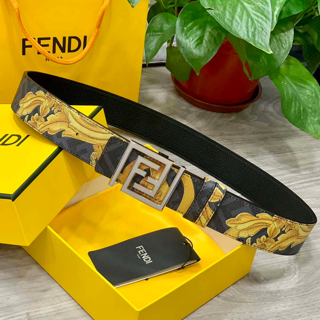 Fendi 7C0424 Belts Designer Calfskin wide 4.0CM F090123