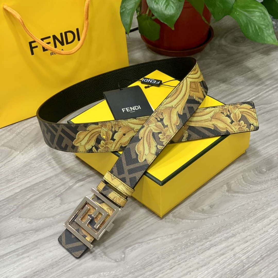 Fendi 7C0424 Belts Designer Calfskin wide 4.0CM F090123
