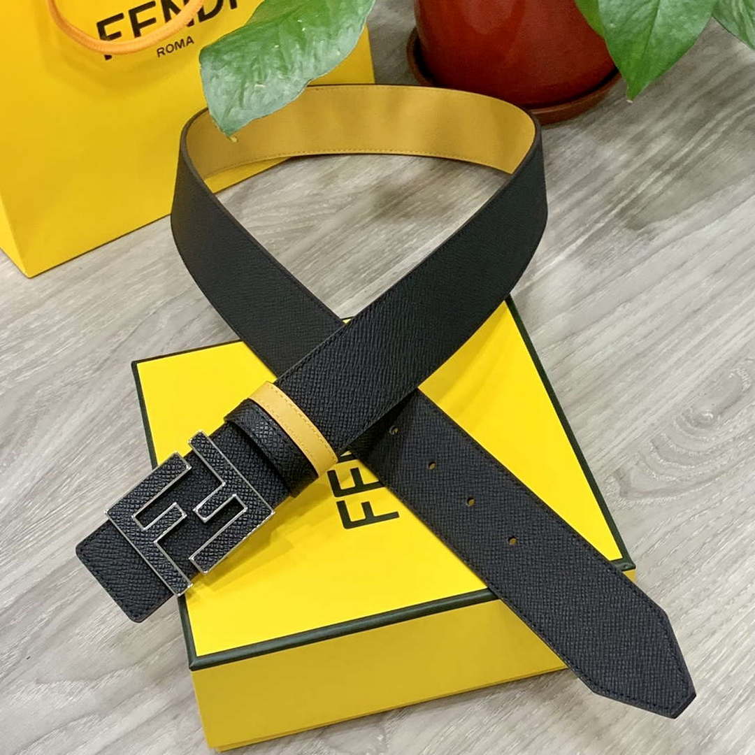 Fendi 7C0424 Belts Designer Calfskin wide 4.0CM F090124