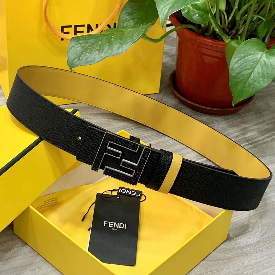 Fendi 7C0424 Belts Designer Calfskin wide 4.0CM F090124