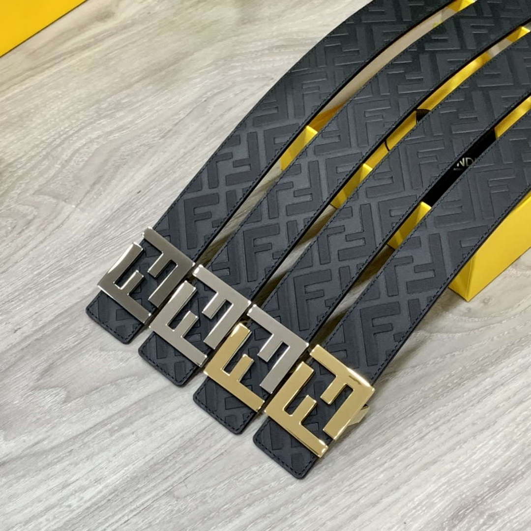 Fendi 7C0424 Belts Designer Calfskin wide 4.0CM F090125