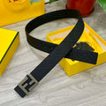 Fendi 7C0424 Belts Designer Calfskin wide 4.0CM F090125 - 1.Gold &Silver / 80--(95CM£© - View 1