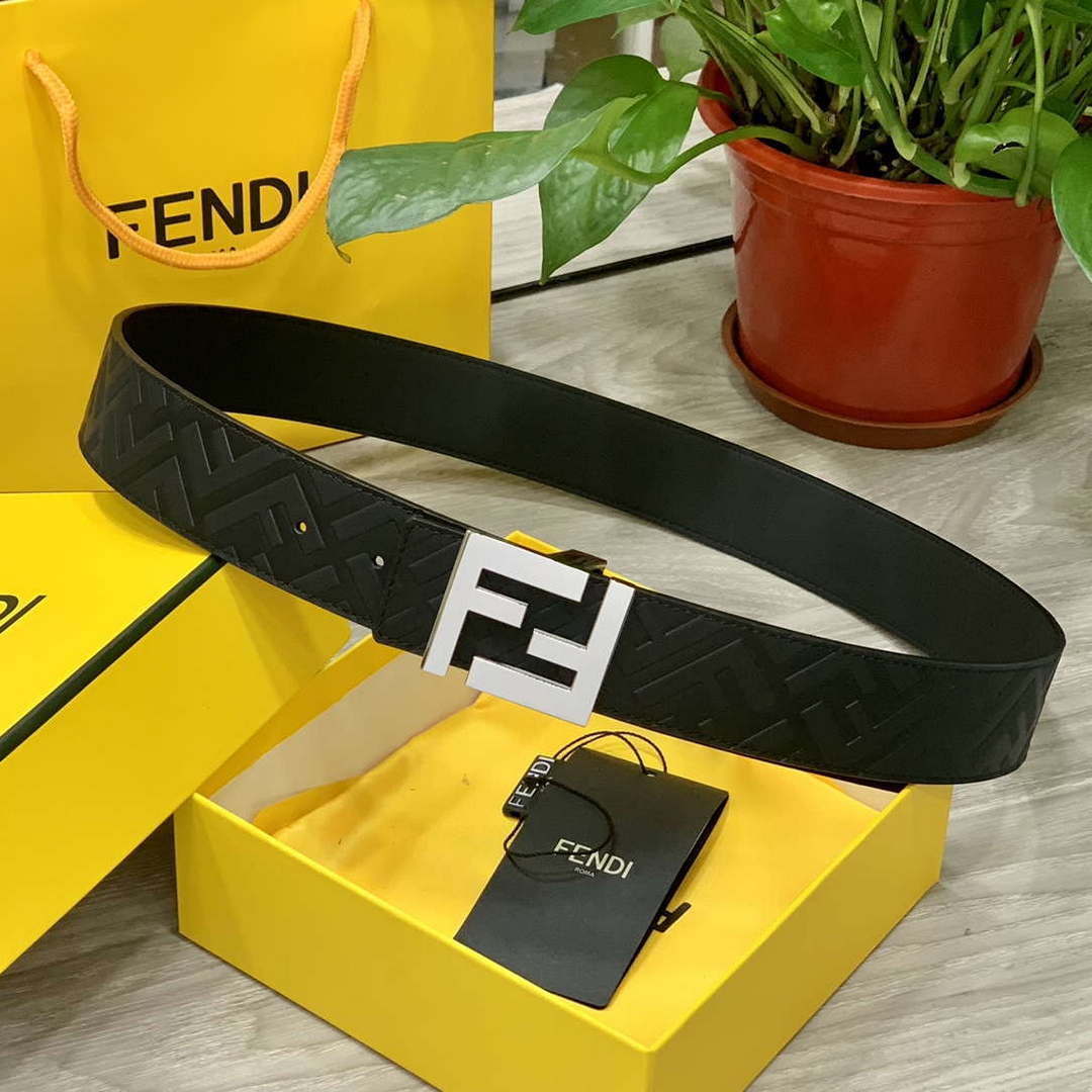 Fendi 7C0424 Belts Designer Calfskin wide 4.0CM F090125