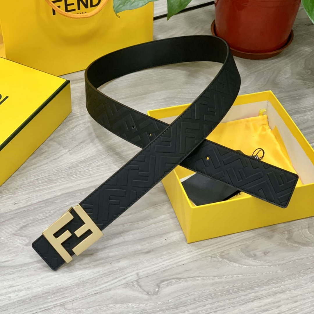 Fendi 7C0424 Belts Designer Calfskin wide 4.0CM F090125