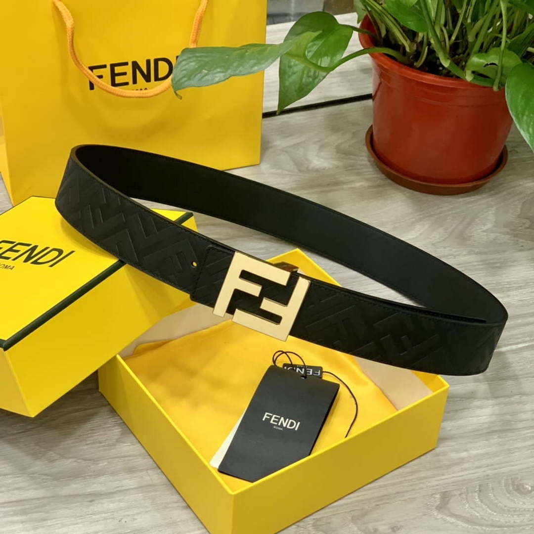 Fendi 7C0424 Belts Designer Calfskin wide 4.0CM F090125