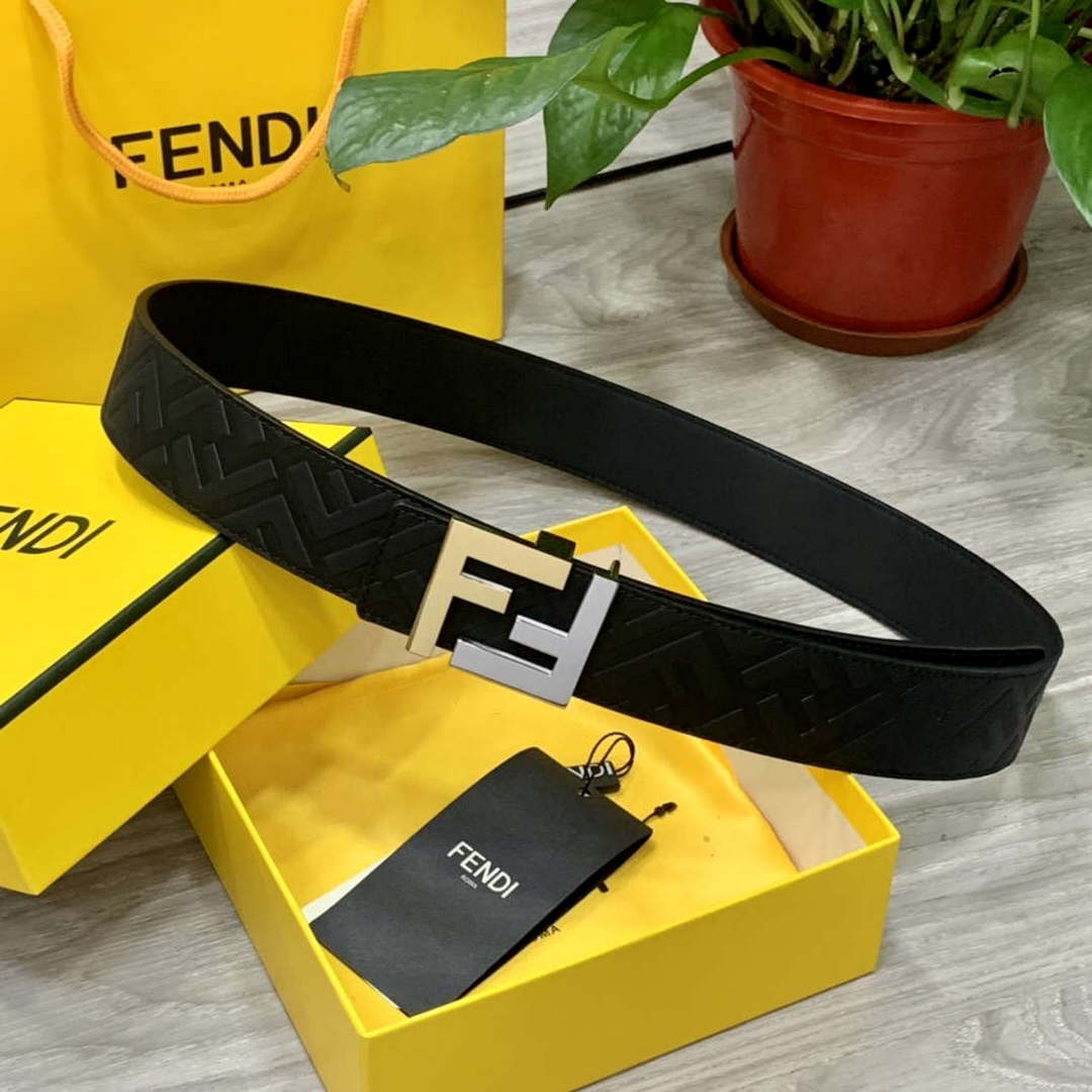 Fendi 7C0424 Belts Designer Calfskin wide 4.0CM F090125