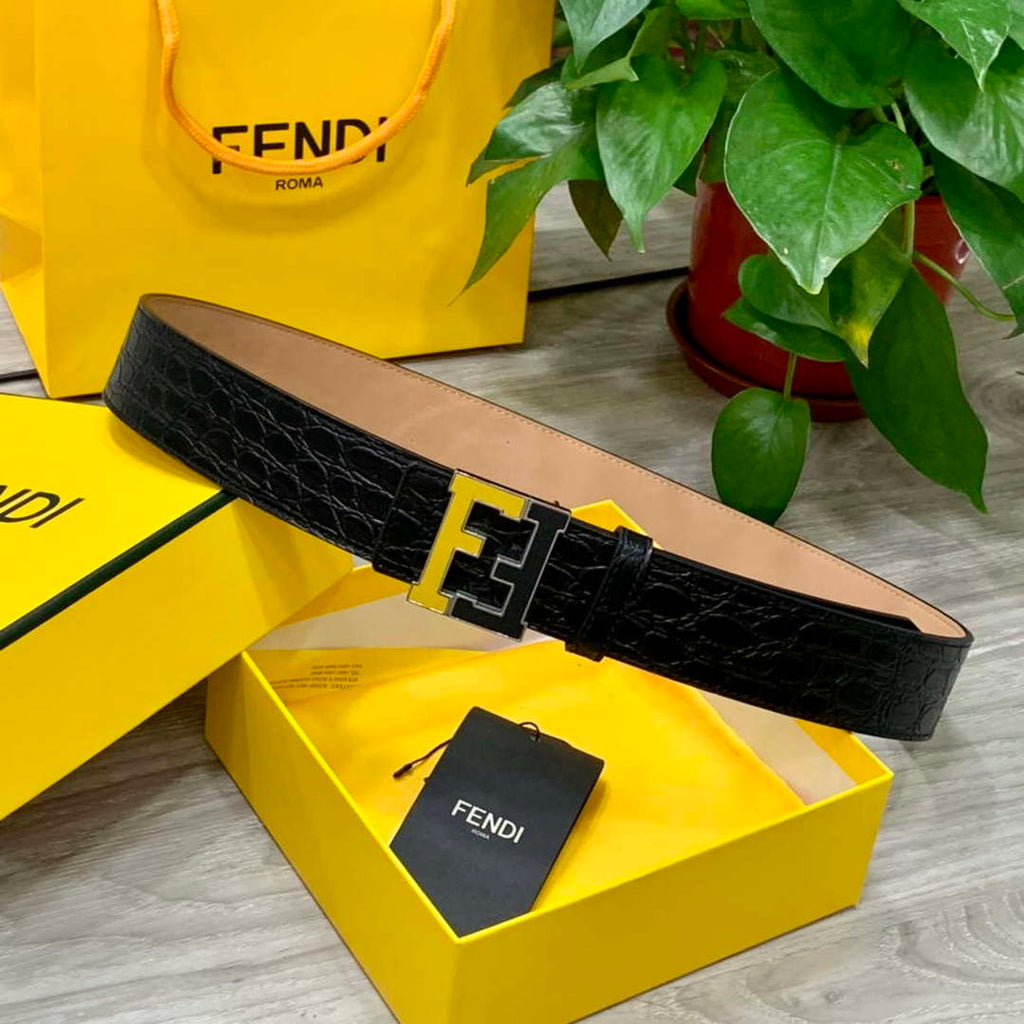 Fendi 7C0424 Belts Designer Calfskin wide 4.0CM F090126