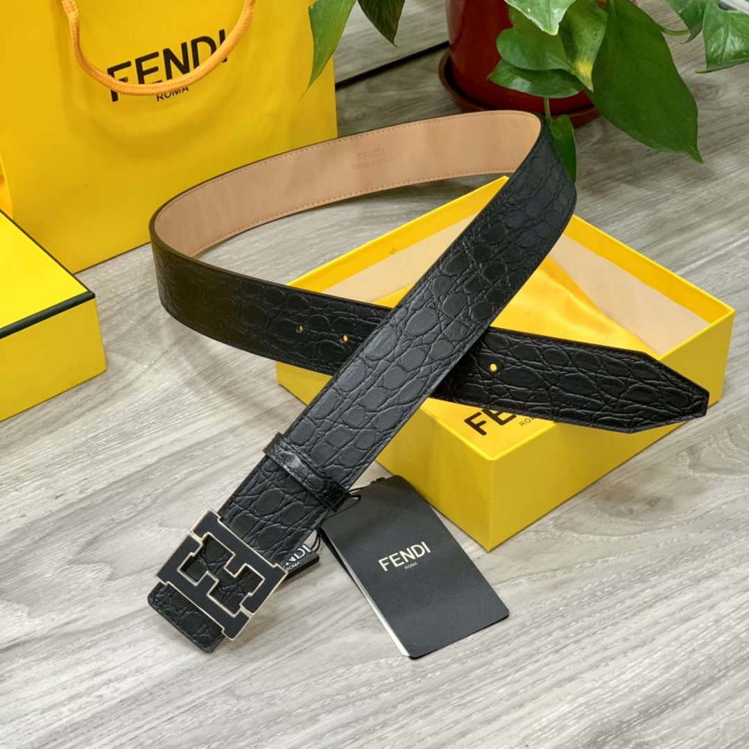 Fendi 7C0424 Belts Designer Calfskin wide 4.0CM F090126