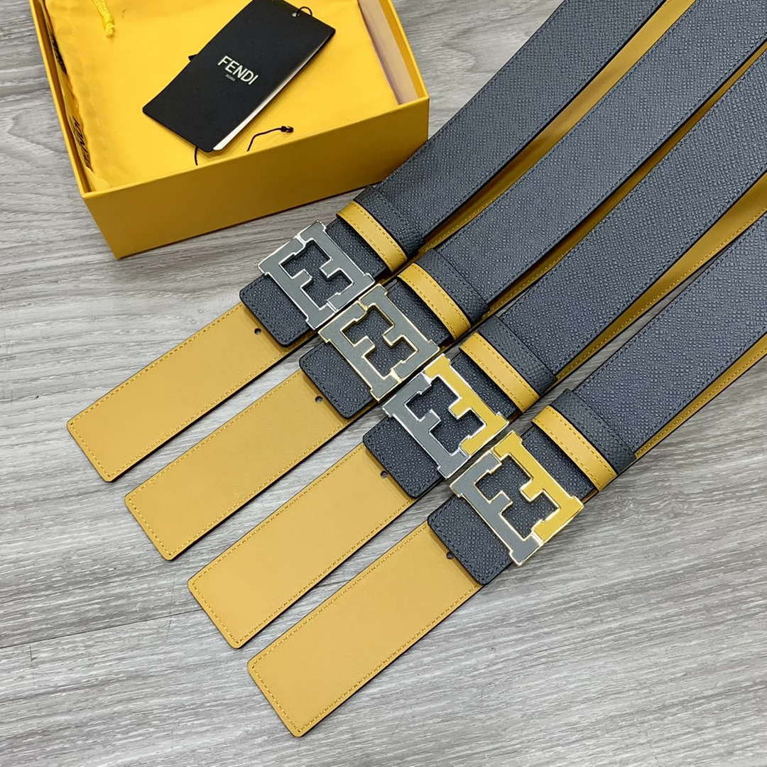 Fendi 7C0424 Belts Designer Calfskin wide 4.0CM F090127