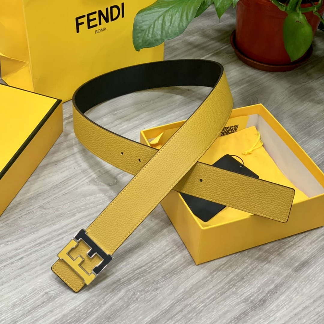 Fendi 7C0424 Belts Designer Calfskin wide 4.0CM F090128