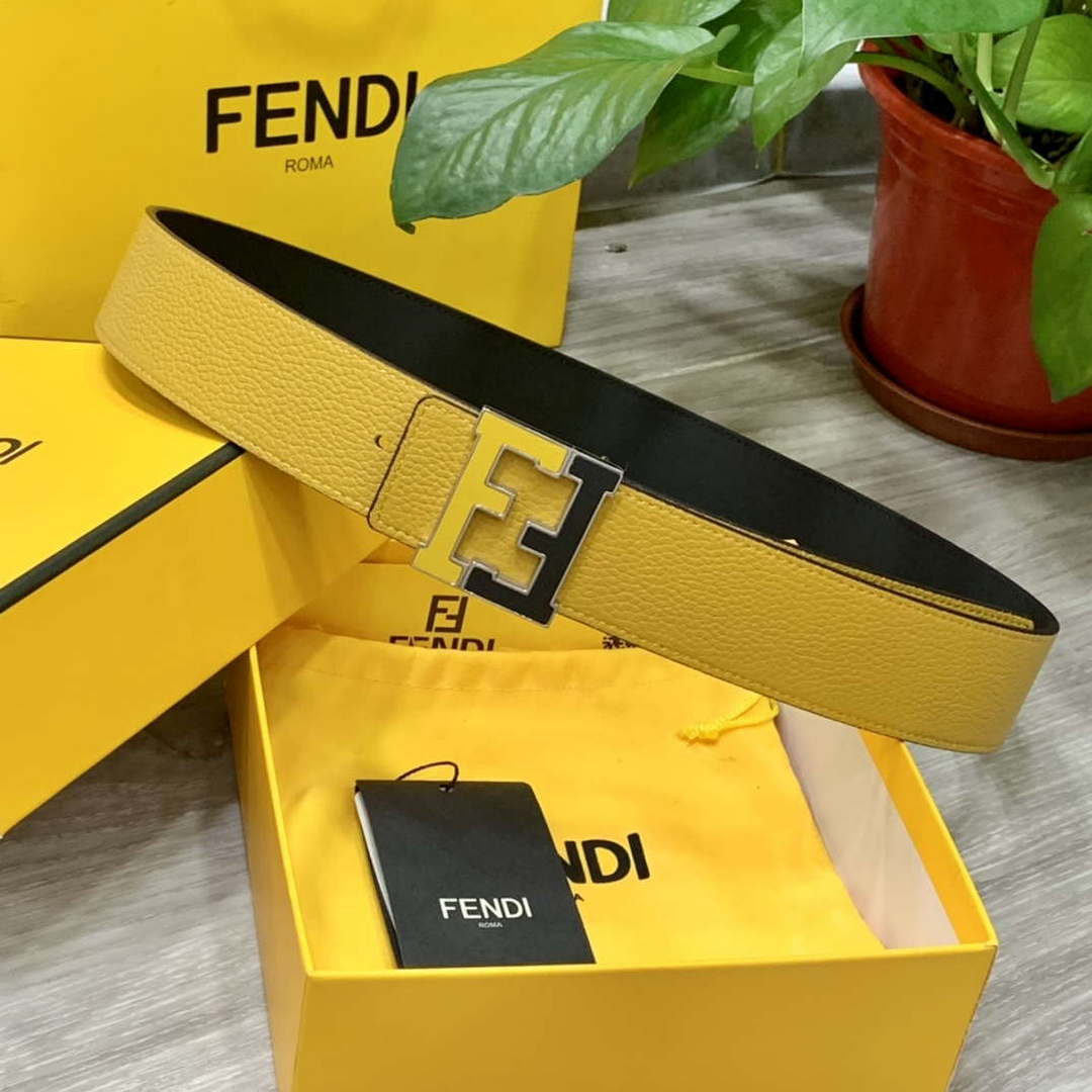 Fendi 7C0424 Belts Designer Calfskin wide 4.0CM F090128