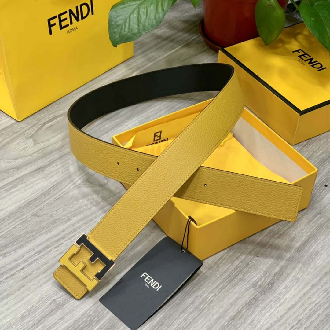 Fendi 7C0424 Belts Designer Calfskin wide 4.0CM F090128
