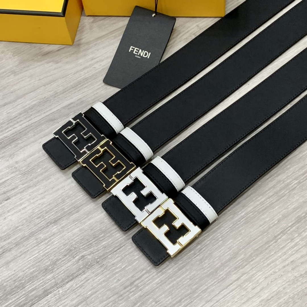 Fendi 7C0424 Belts Designer Calfskin wide 4.0CM F090129