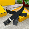 Fendi 7C0424 Belts Designer Calfskin wide 4.0CM F090129 - 1.Gold &Black / 80--(95CM£© - View 1