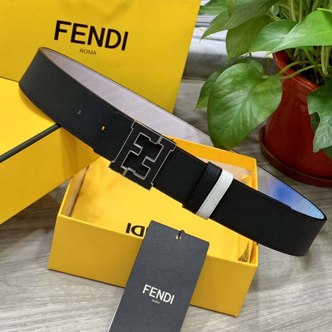 Fendi 7C0424 Belts Designer Calfskin wide 4.0CM F090129