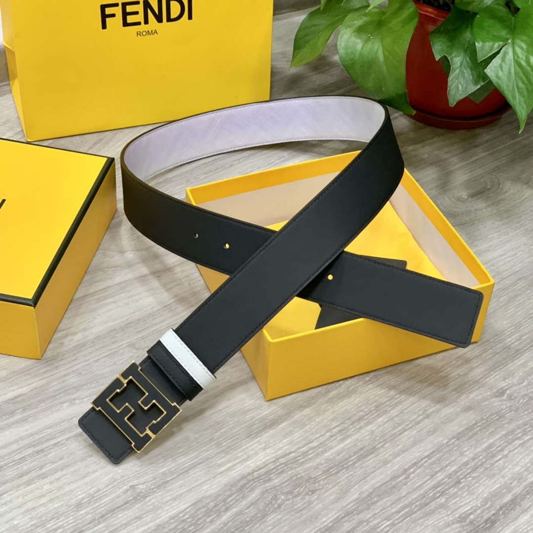 Fendi 7C0424 Belts Designer Calfskin wide 4.0CM F090129