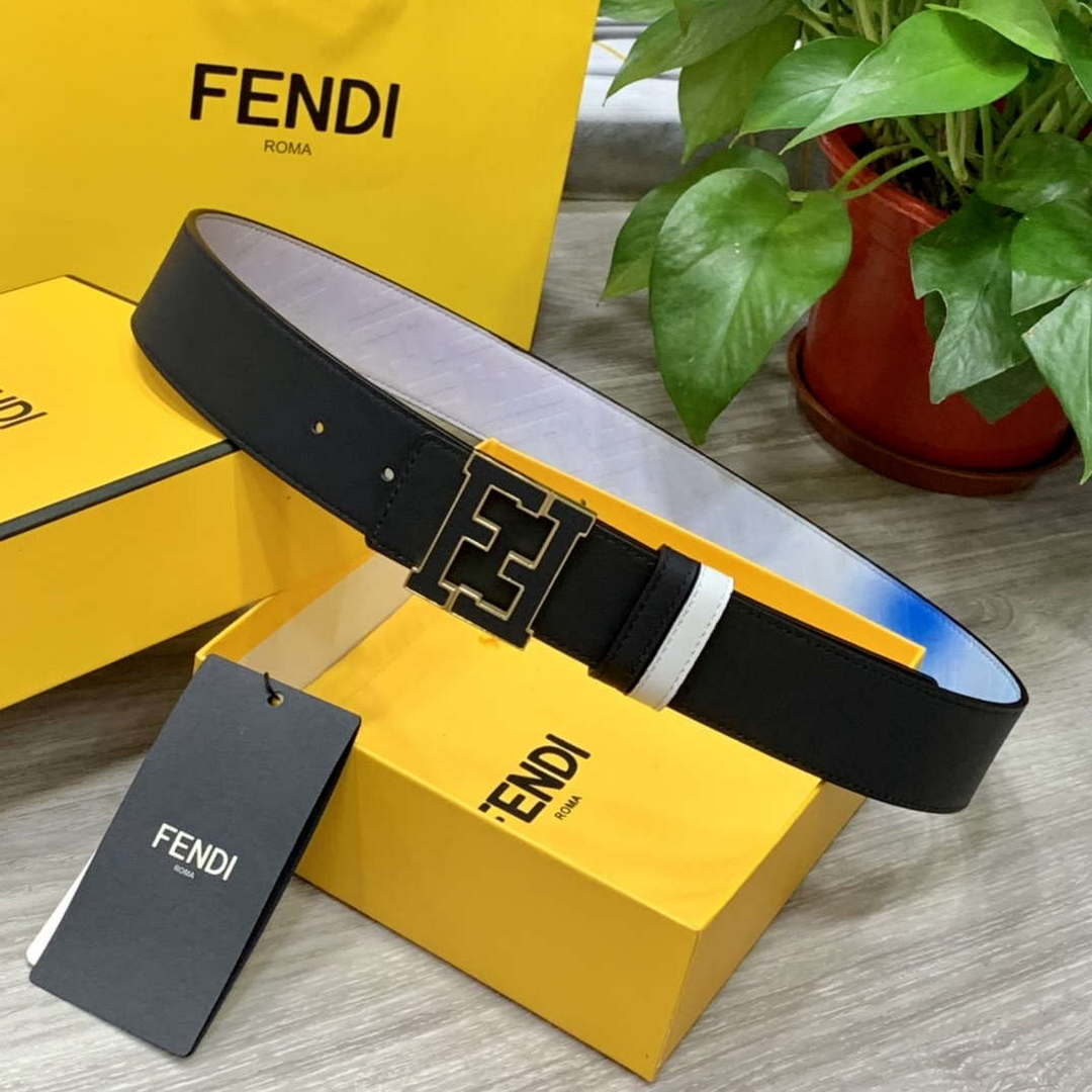 Fendi 7C0424 Belts Designer Calfskin wide 4.0CM F090129