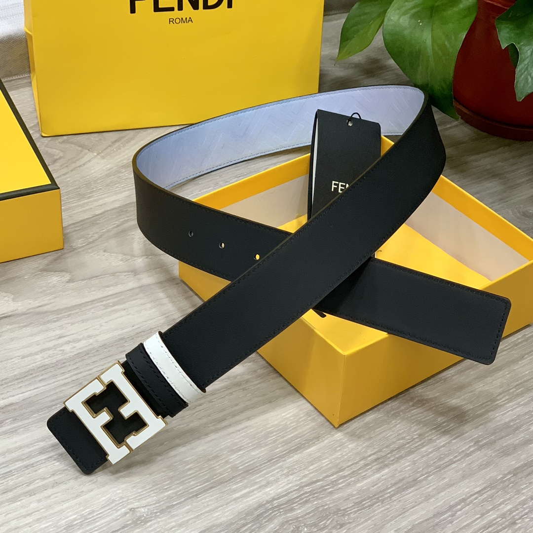 Fendi 7C0424 Belts Designer Calfskin wide 4.0CM F090129