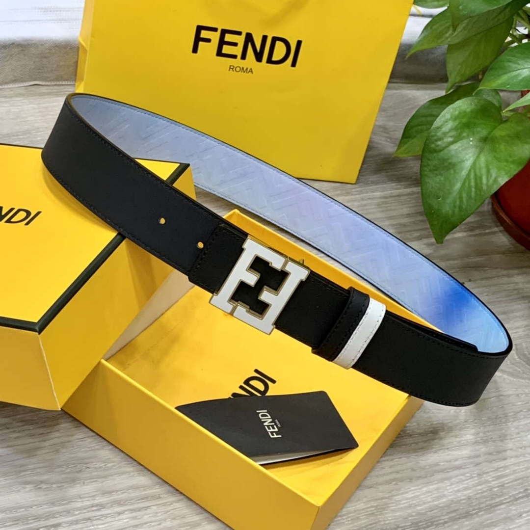 Fendi 7C0424 Belts Designer Calfskin wide 4.0CM F090129