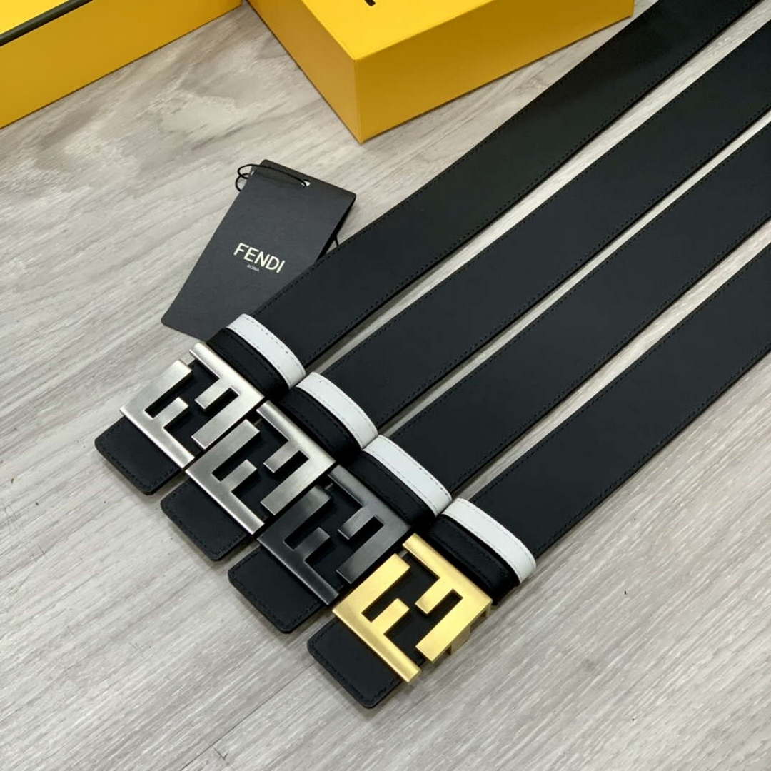 Fendi 7C0424 Belts Designer Calfskin wide 4.0CM F090130
